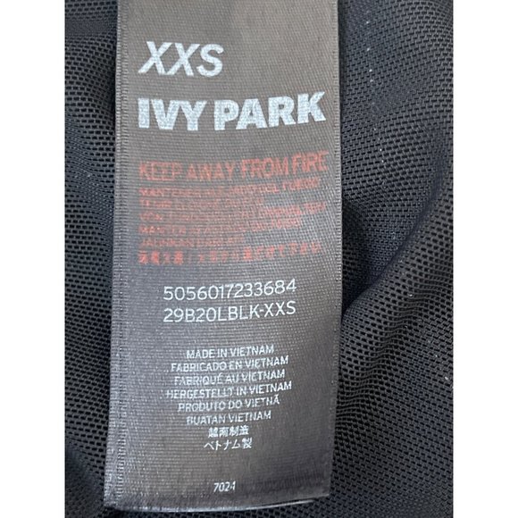 IVY PARK Mesh Panel One Piece Bodysuit Swimsuit Black White X-Back XXS NWOT $90 - Picture 11 of 13